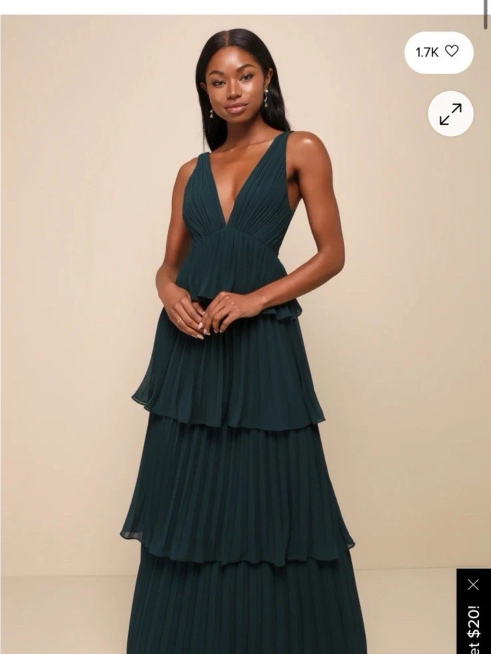 Lulus Emerald Maxi dress